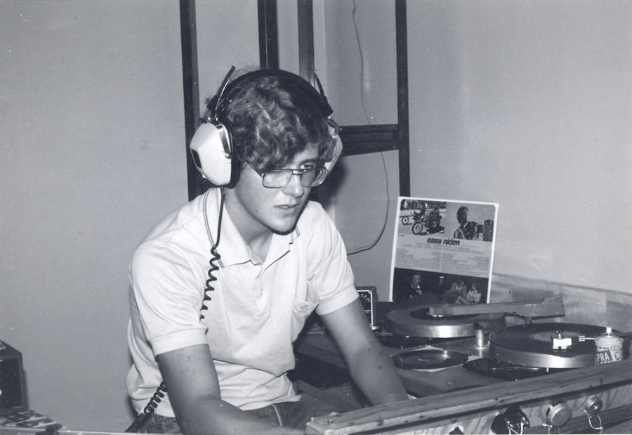 KPVH 850,Pinole Valley High School, Pinole, Mark Possin at the KPVH Console in 1973